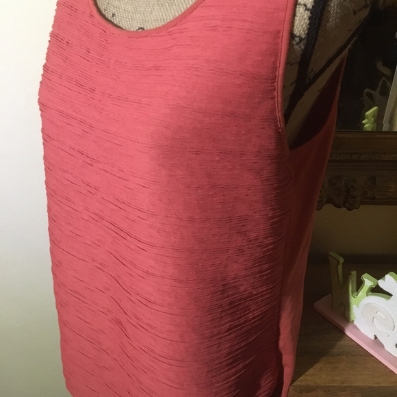 Ann Taylor Peach Sleeveless Top - Picture 2 of 6